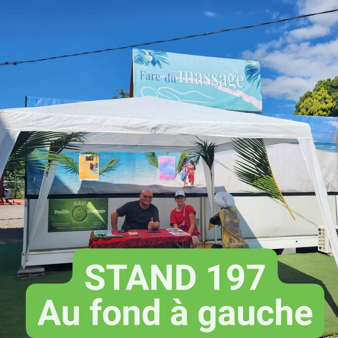 Stand Fare du massage lors d'un salon